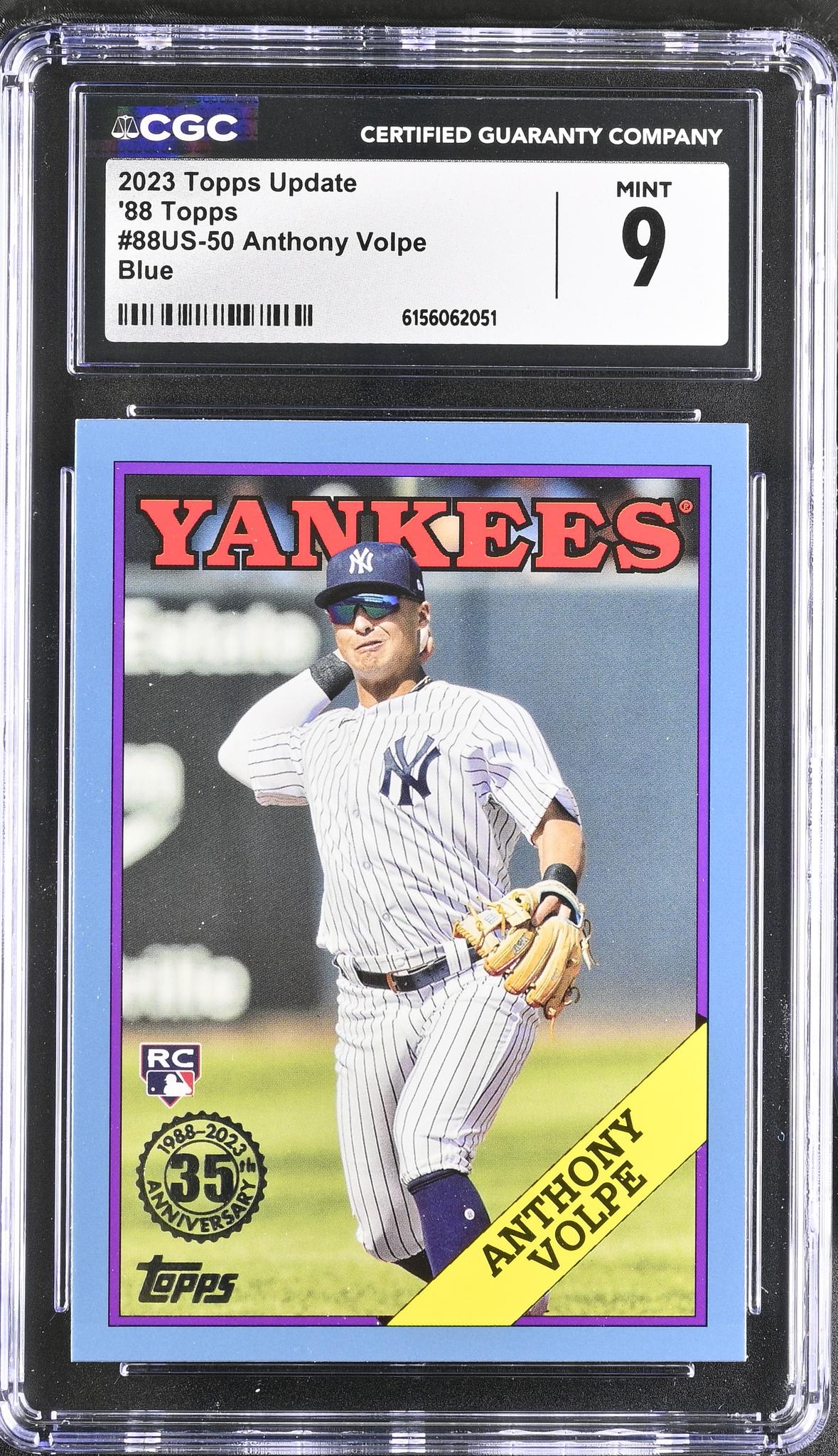 2023 Topps #88US-50 Anthony Volpe 35th Anniversary CGC 9