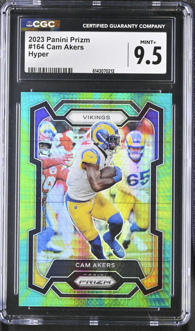 2023 Panini Prizm Cam Akers #164 Hyper /175 CGC 9.5