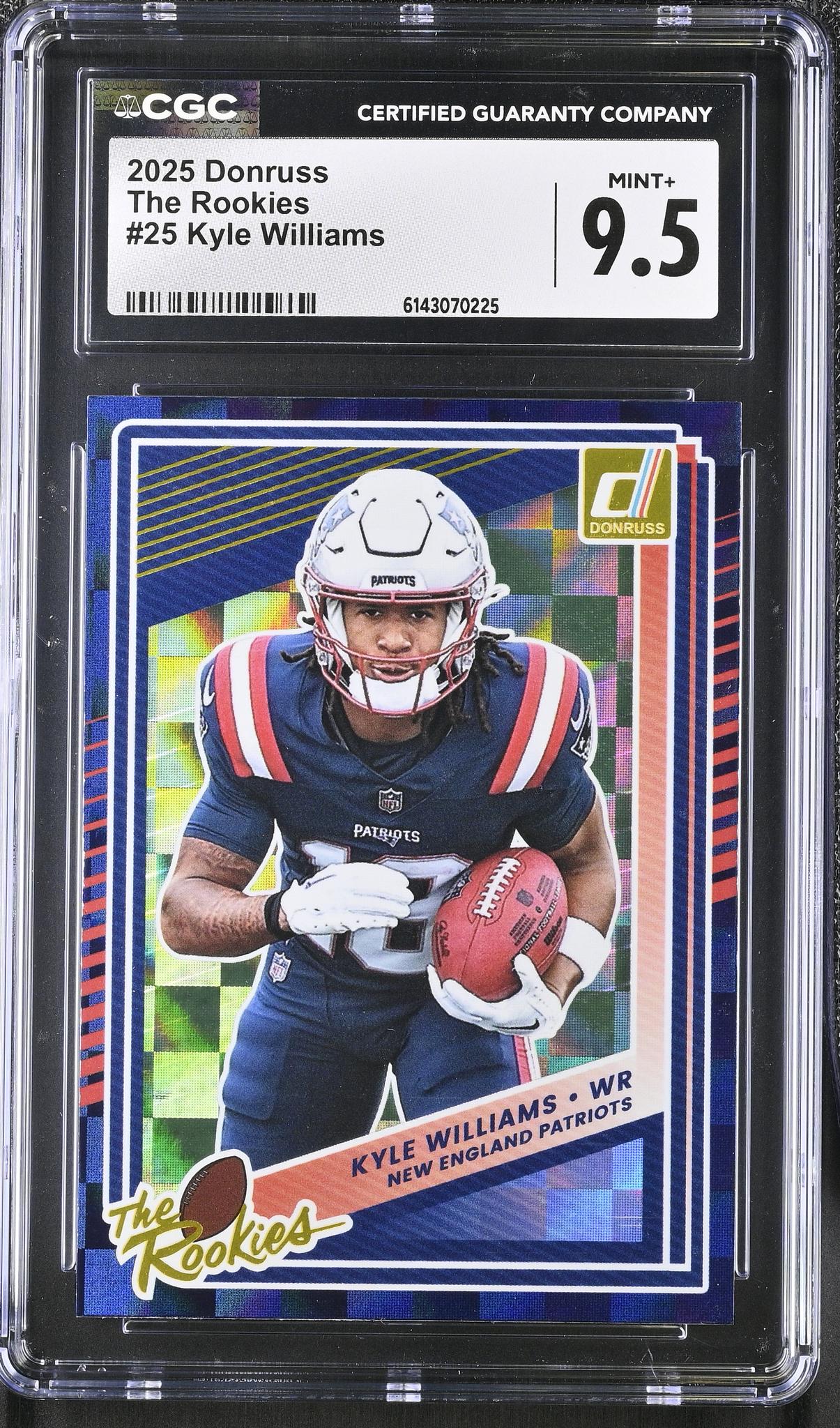 2025 Donruss #25 Kyle Williams The Rookies CGC 9.5