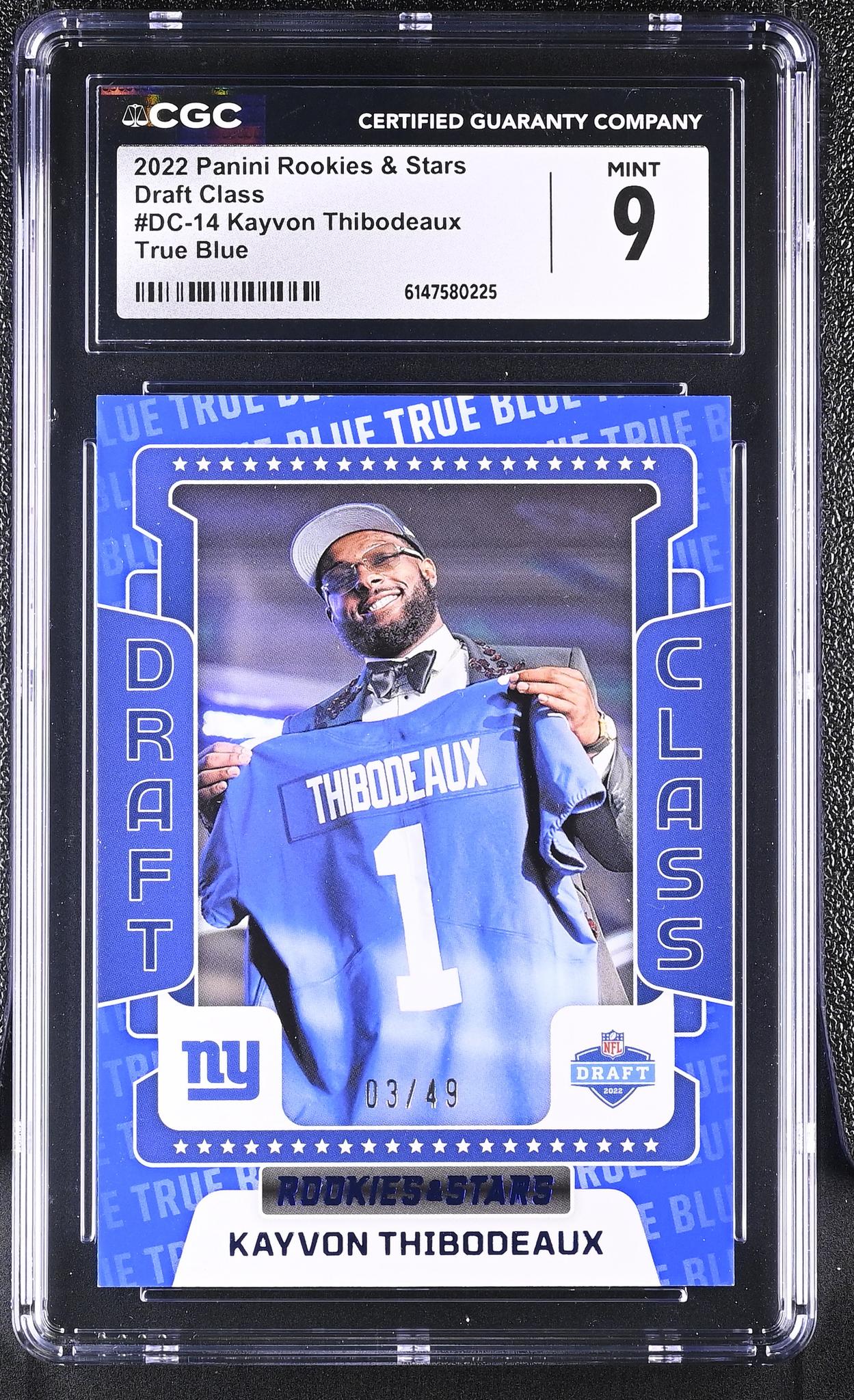 2022 Rookies & Stars #DC-14 Kayvon Thibodeaux Draft Class CGC 9