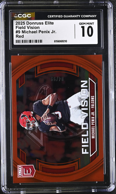 2025 Donruss Elite Field Vision Michael Penix Jr. #9 /99 CGC 10
