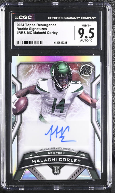 2024 Topps Resurgence Malachi Corley Rookie Signatures Auto #RRS-MC CGC 9.5