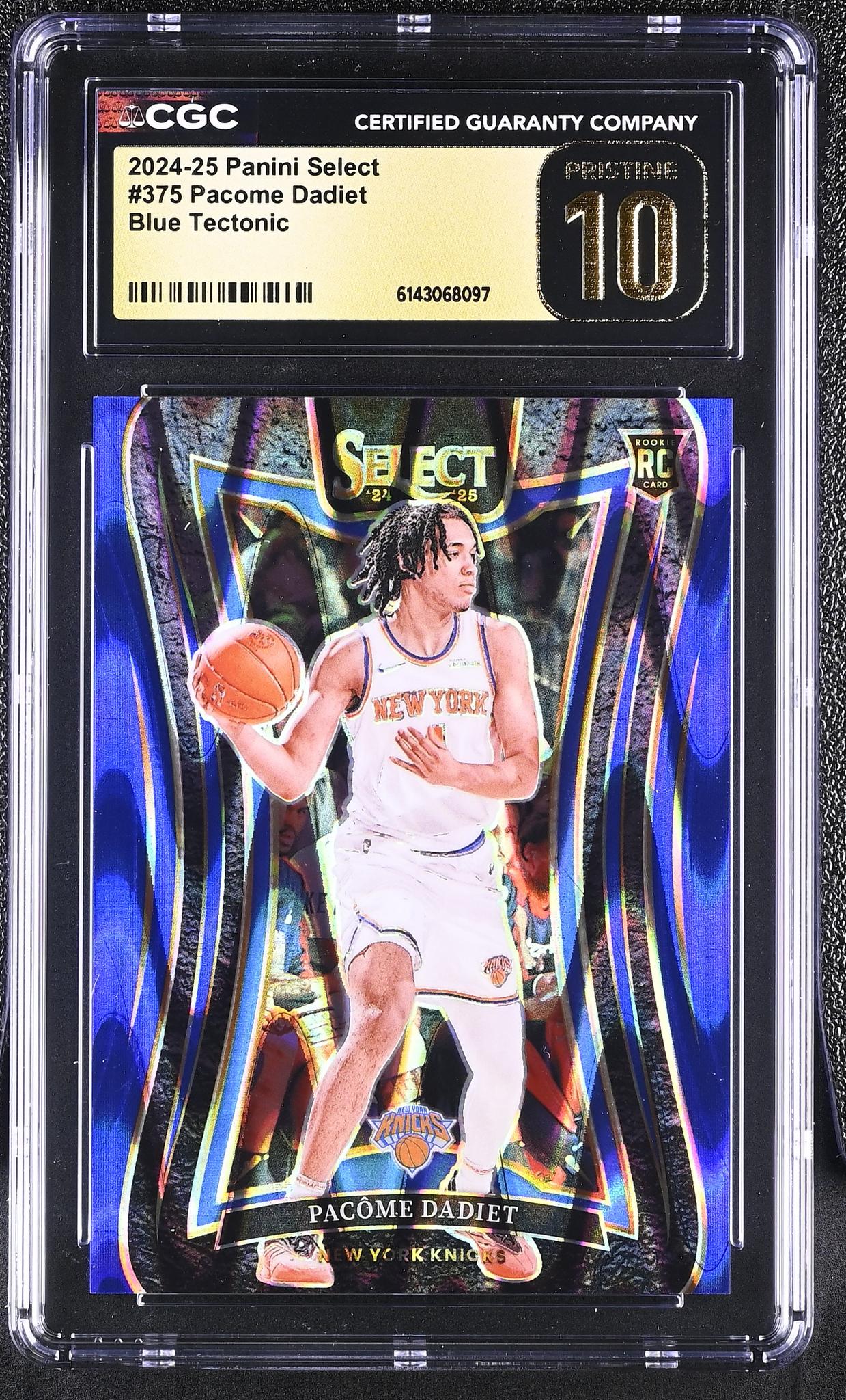 2024 Select #375 Pacome Dadiet Blue Tectonic /99 CGC 10