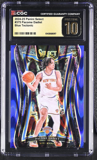 2024-25 Panini Select Pacome Dadiet #375 Blue Tectonic /99 CGC 10