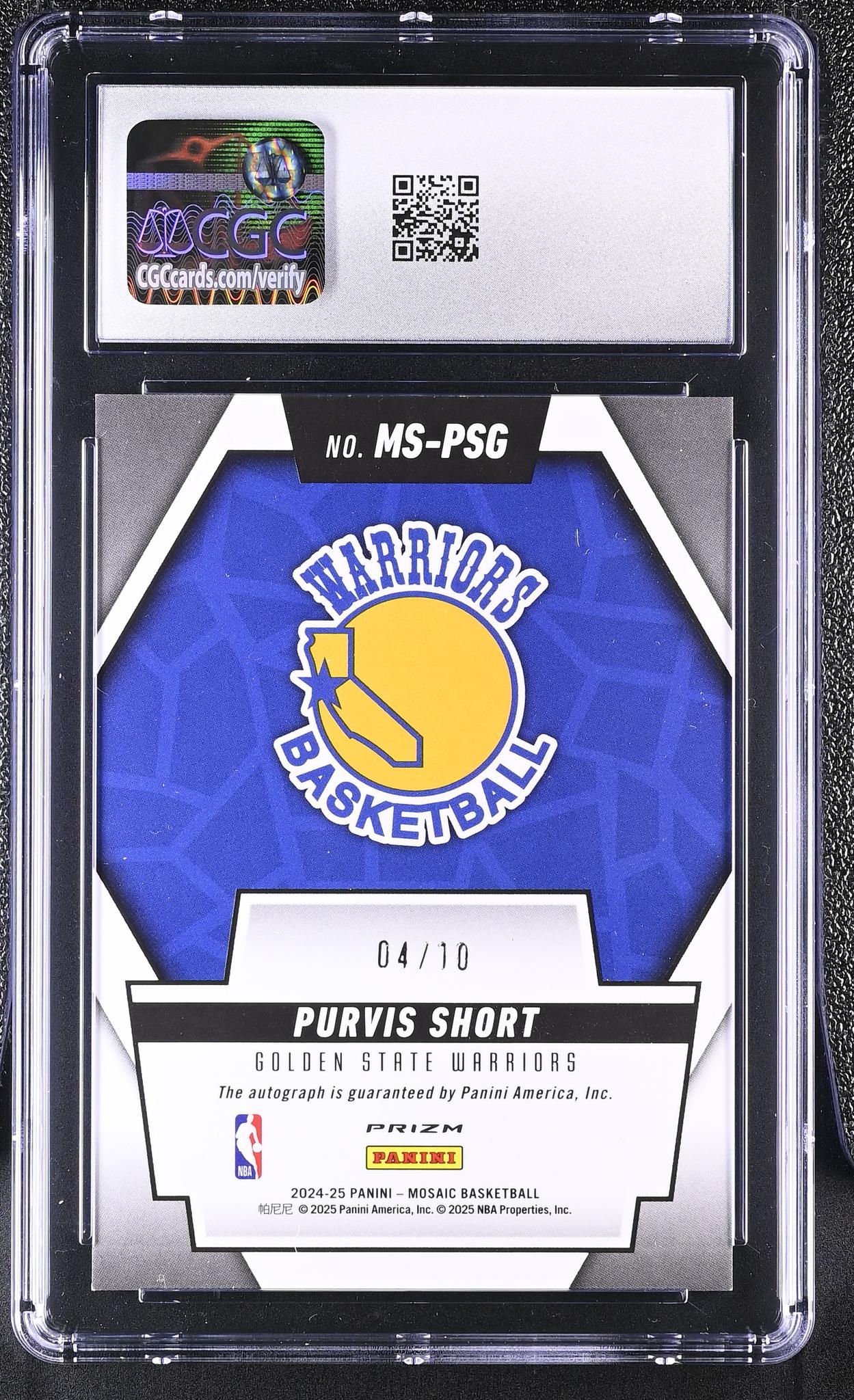 2024 Mosaic #MS-PSG Purvis Short Scripts /10 CGC 9