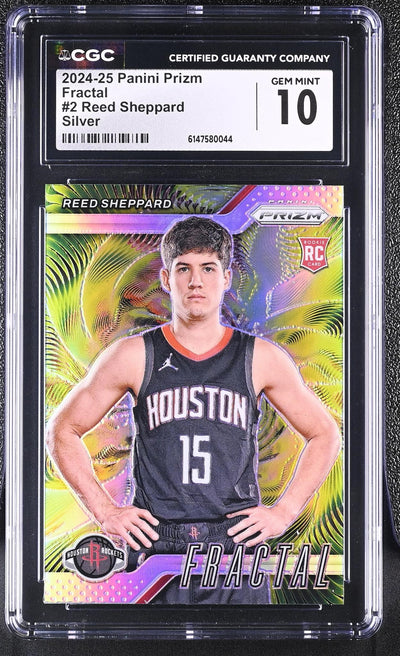 2024-25 Panini Prizm Reed Sheppard #2 Fractal CGC 10