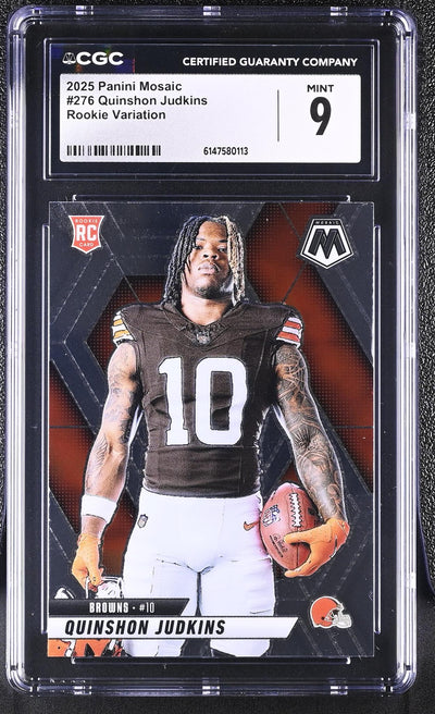 2025 Panini Mosaic Quinshon Judkins #276 Rookie Variation CGC 9