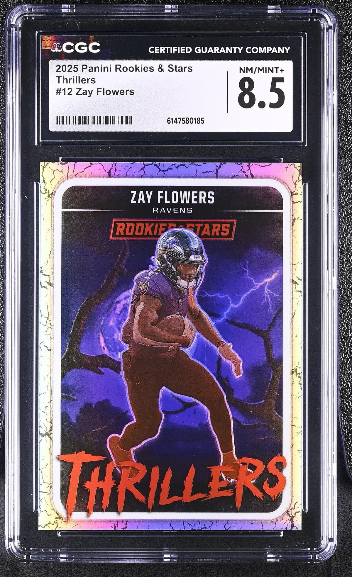 2025 Rookies & Stars #12 Zay Flowers Thrillers CGC 8.5