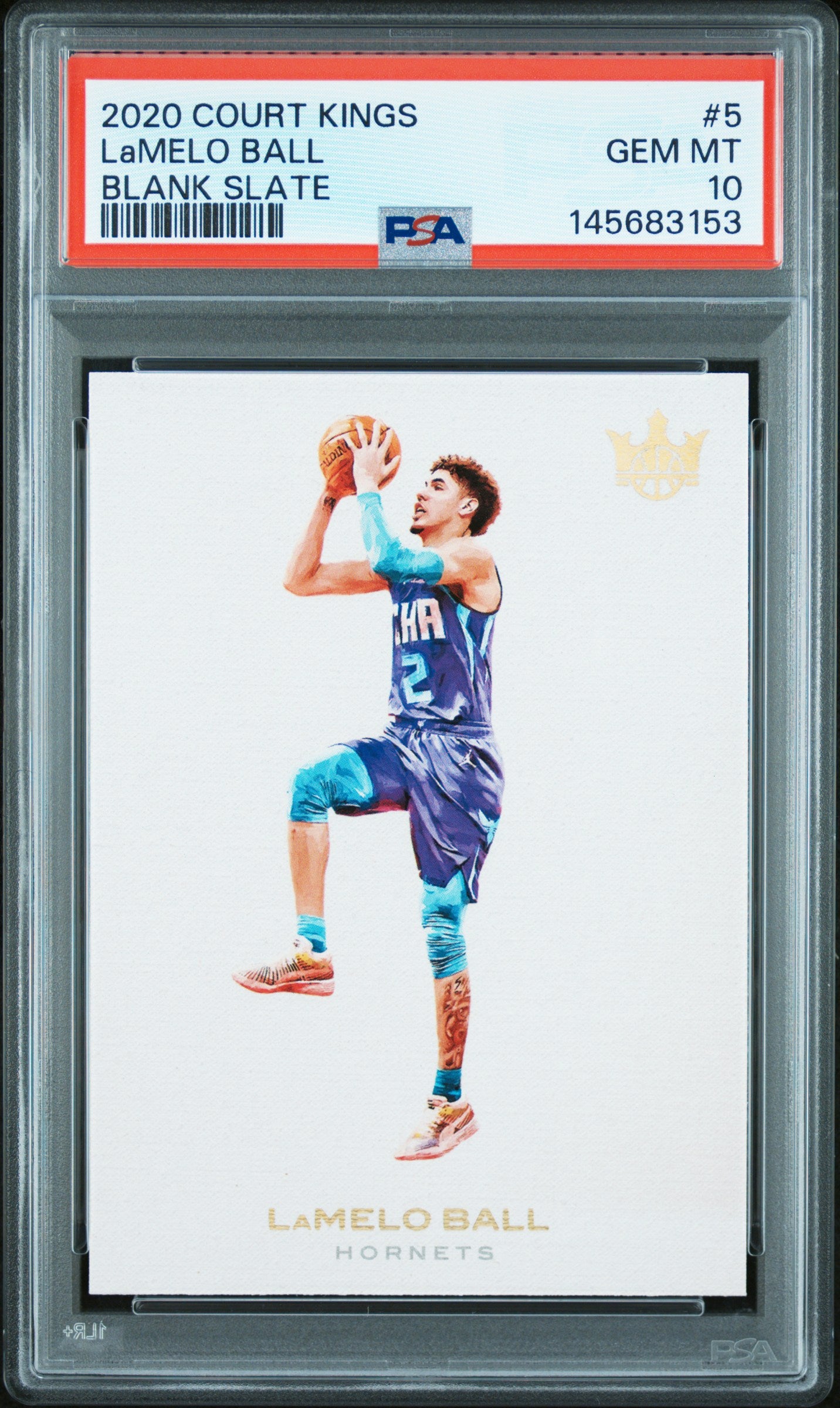 2020 Panini Court Kings Blank Slate Lamelo Ball #5 PSA 10