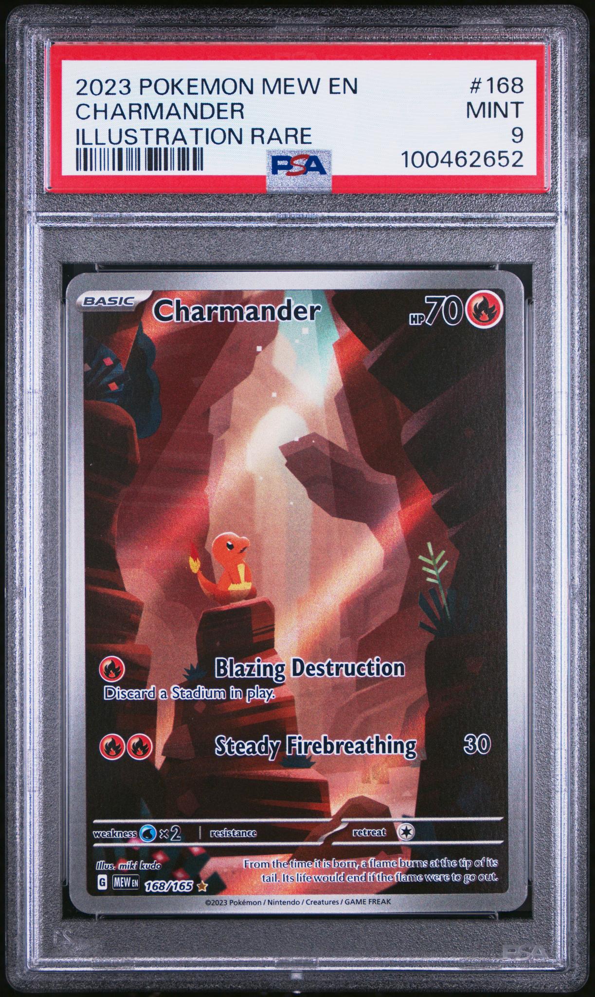 2023 Pokemon Scarlet and Violet 151 Illustration Rare Charmander #168 PSA 9