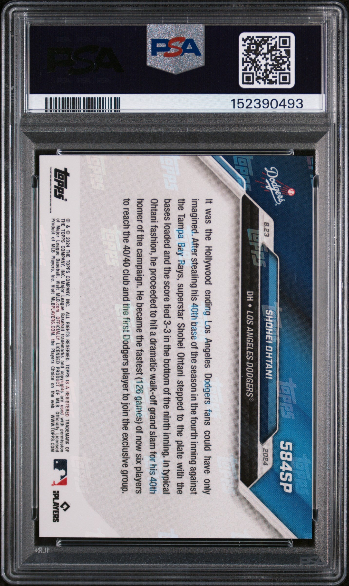 2024 Topps Now SP Shohei Ohtani #584SP PSA 9