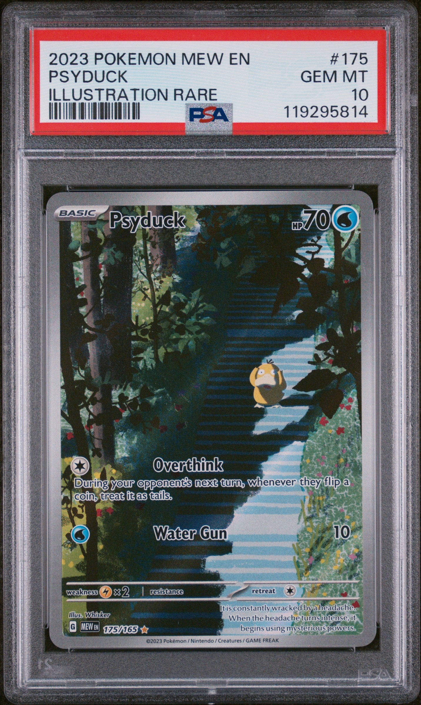 2023 Pokemon Scarlet and Violet 151 Illustration Rare Psyduck #175 PSA 10