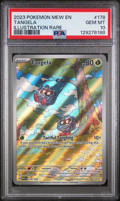 Pokémon 2023 Tangela #178/165 Illustration Rare PSA 10