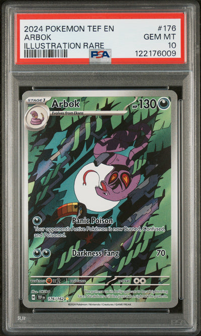 Pokémon 2024 Arbok #176 Illustration Rare PSA 10