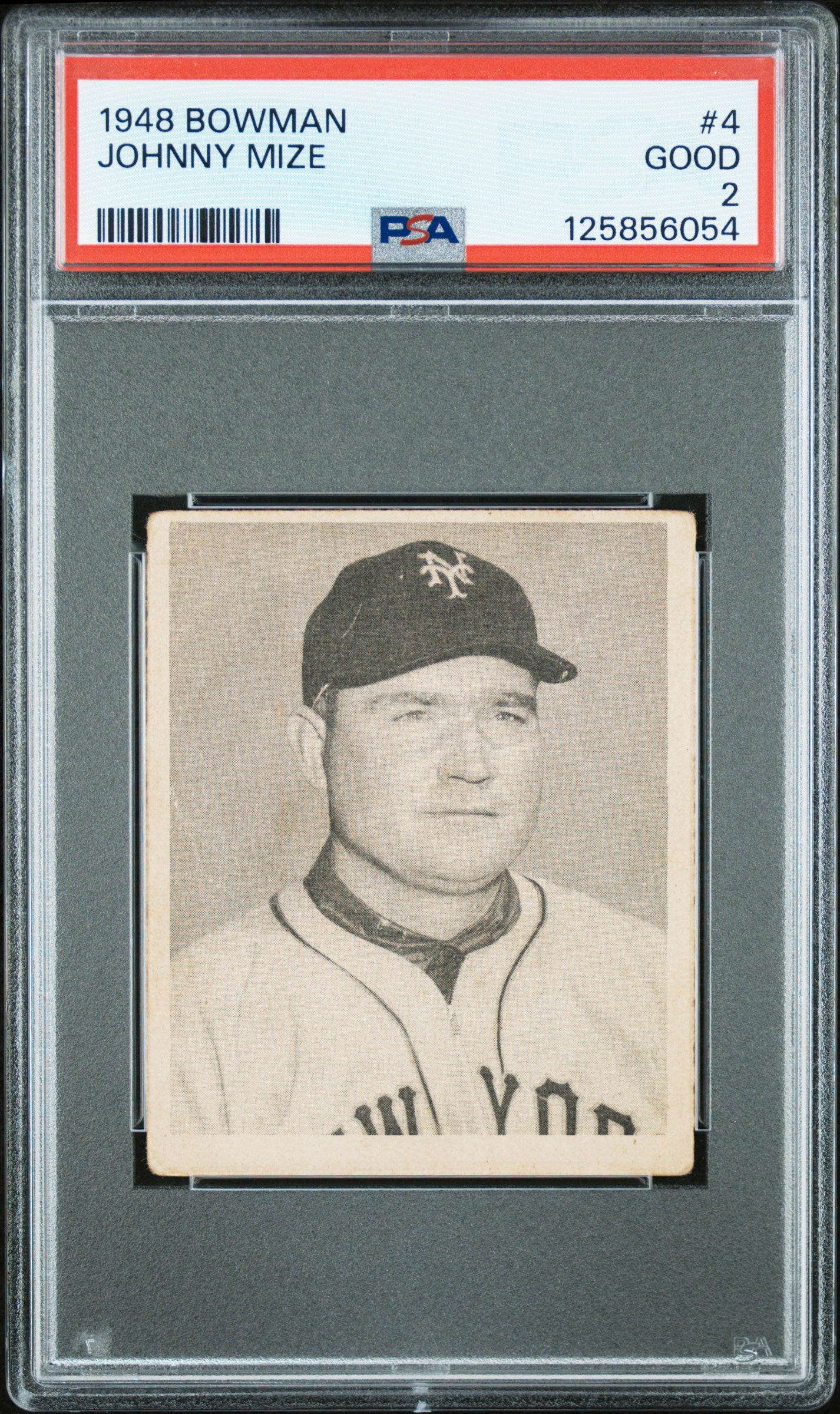 1948 Bowman Johnny Mize #4 PSA 2