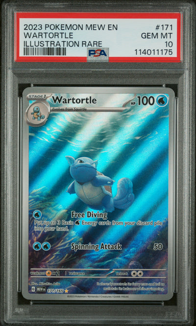 Pokémon Wartortle #171/165 Illustration Rare PSA 10