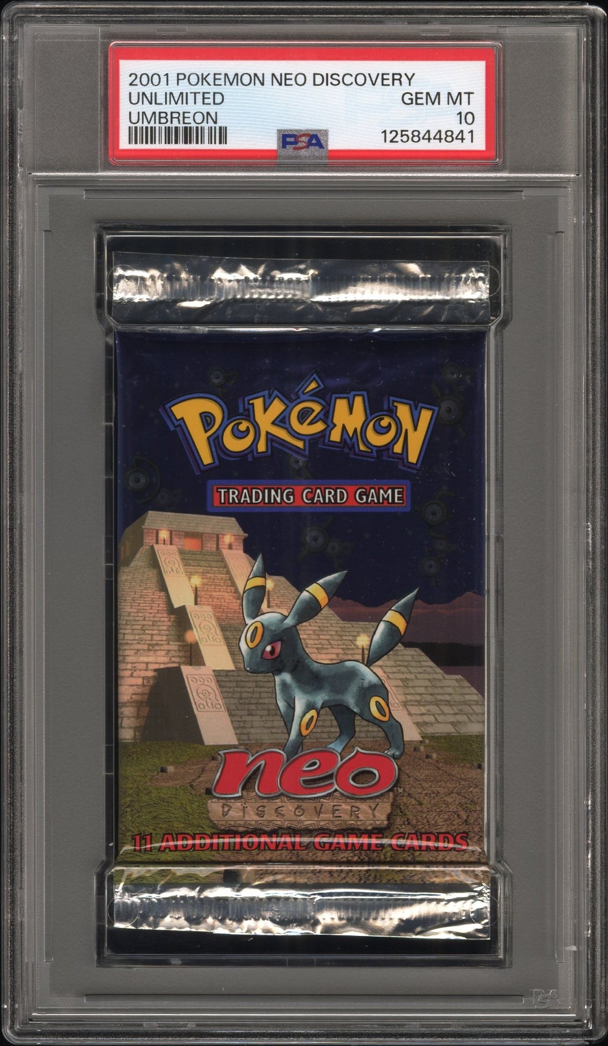 2001 Pokemon Neo Discovery Pack Umbreon Unlimited PSA 10