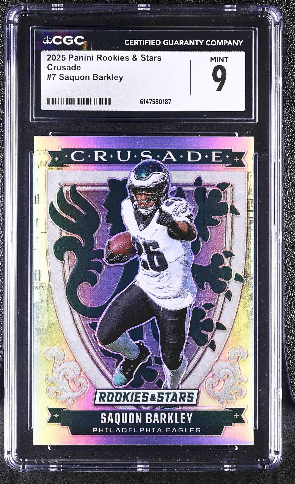 2025 Rookies & Stars #7 Saquon Barkley Crusade CGC 9