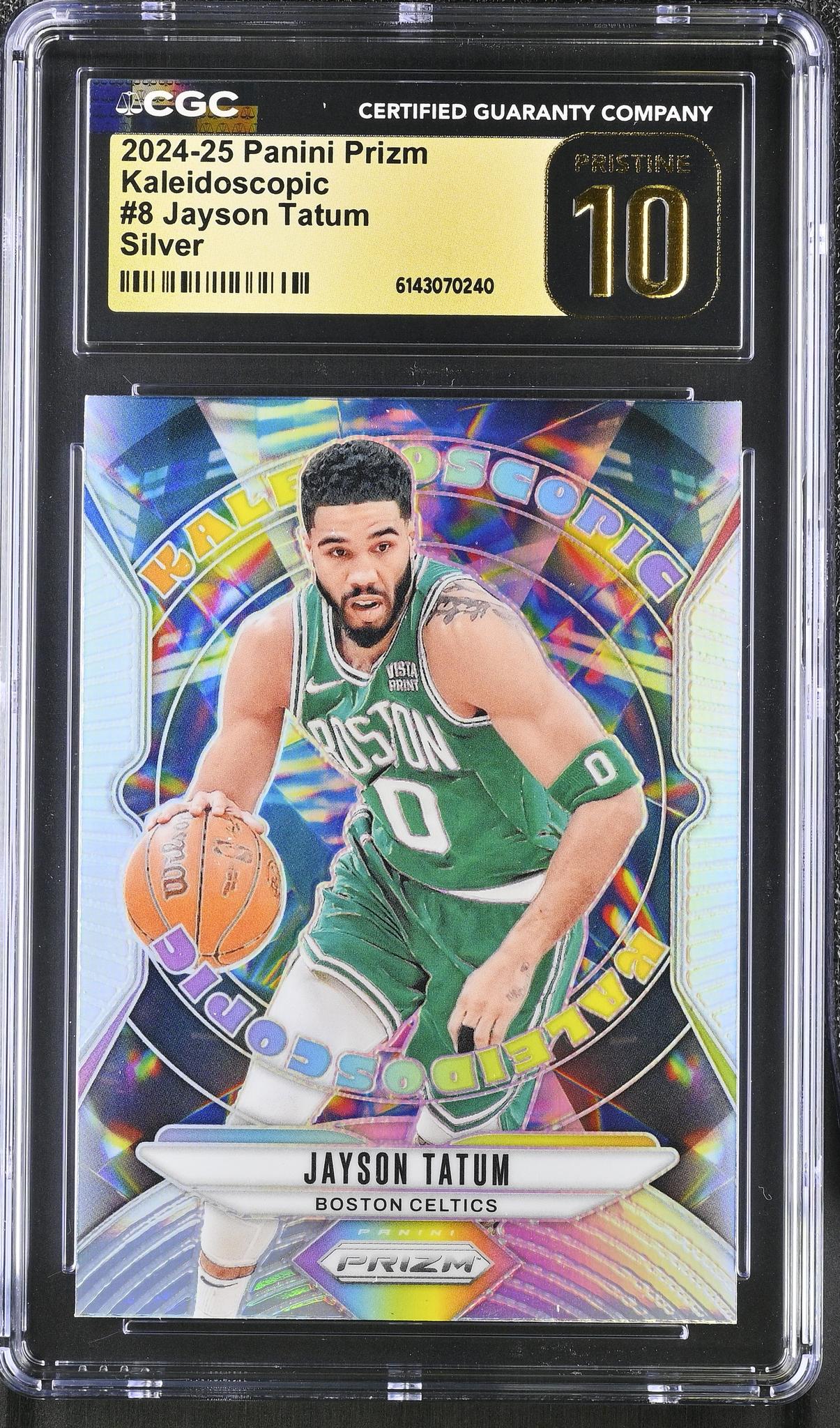 2024 Prizm #8 Jayson Tatum Kaleidoscopic CGC 10