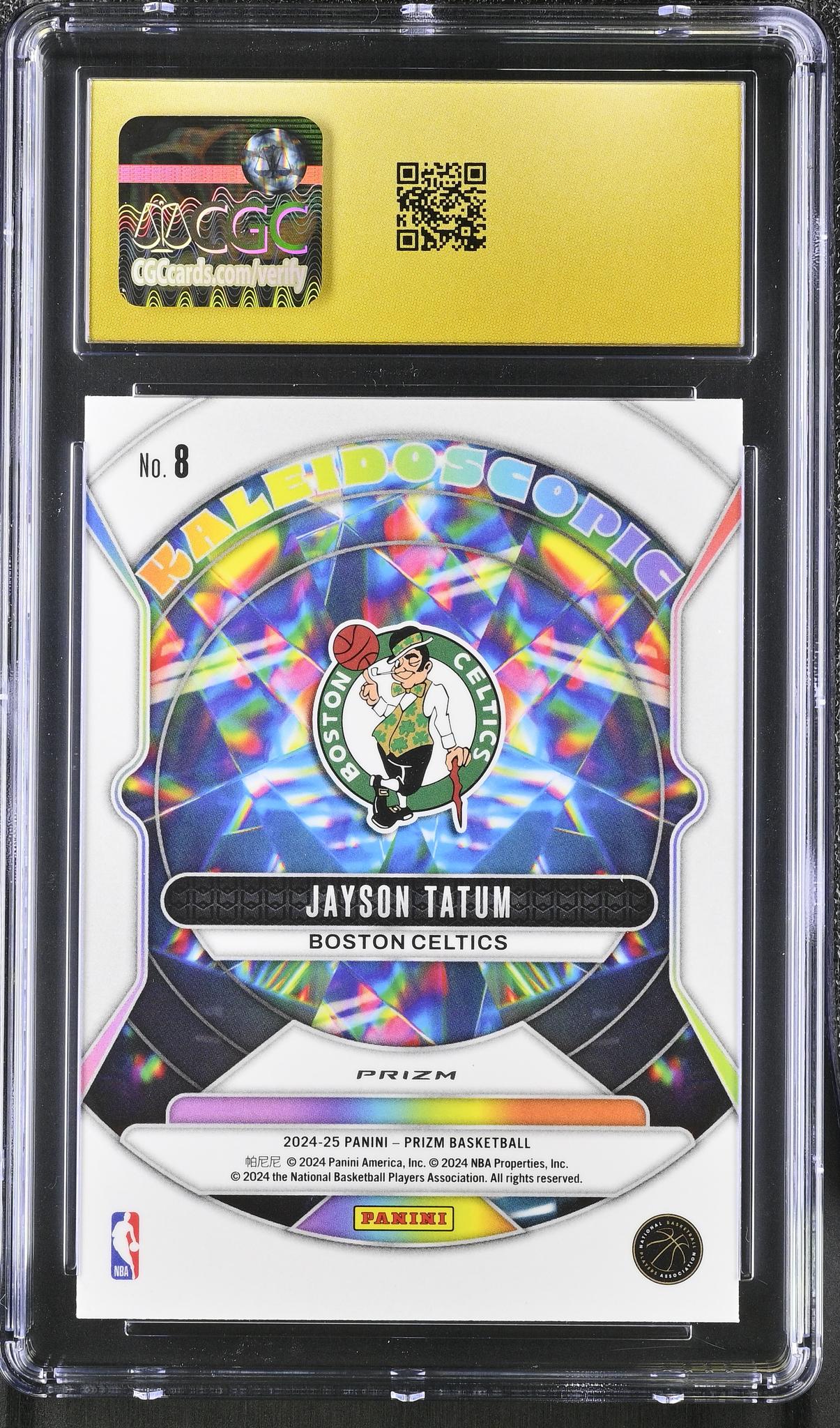 2024 Prizm #8 Jayson Tatum Kaleidoscopic CGC 10