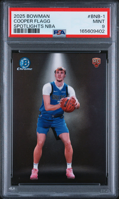 2025 Bowman Chrome Cooper Flagg Spotlights NBA #BNB-1 PSA 9