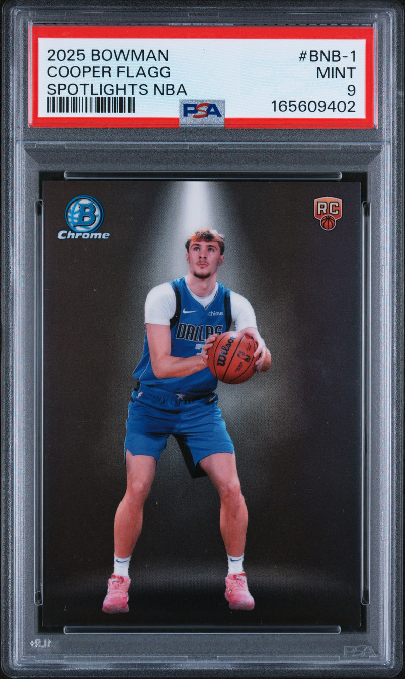 2025 Bowman Chrome Cooper Flagg Spotlights NBA #BNB-1 PSA 9