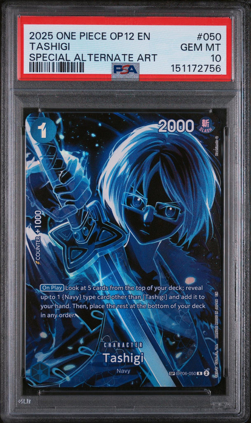 2025 One Piece Tashigi #050 Special Alternate Art PSA 10