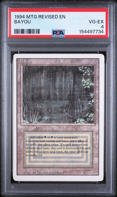 Magic: The Gathering Bayou Revised Edition PSA 4