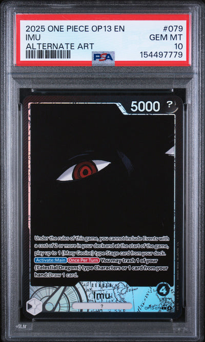 2025 One Piece Card Game IMU #079 Alternate Art PSA 10
