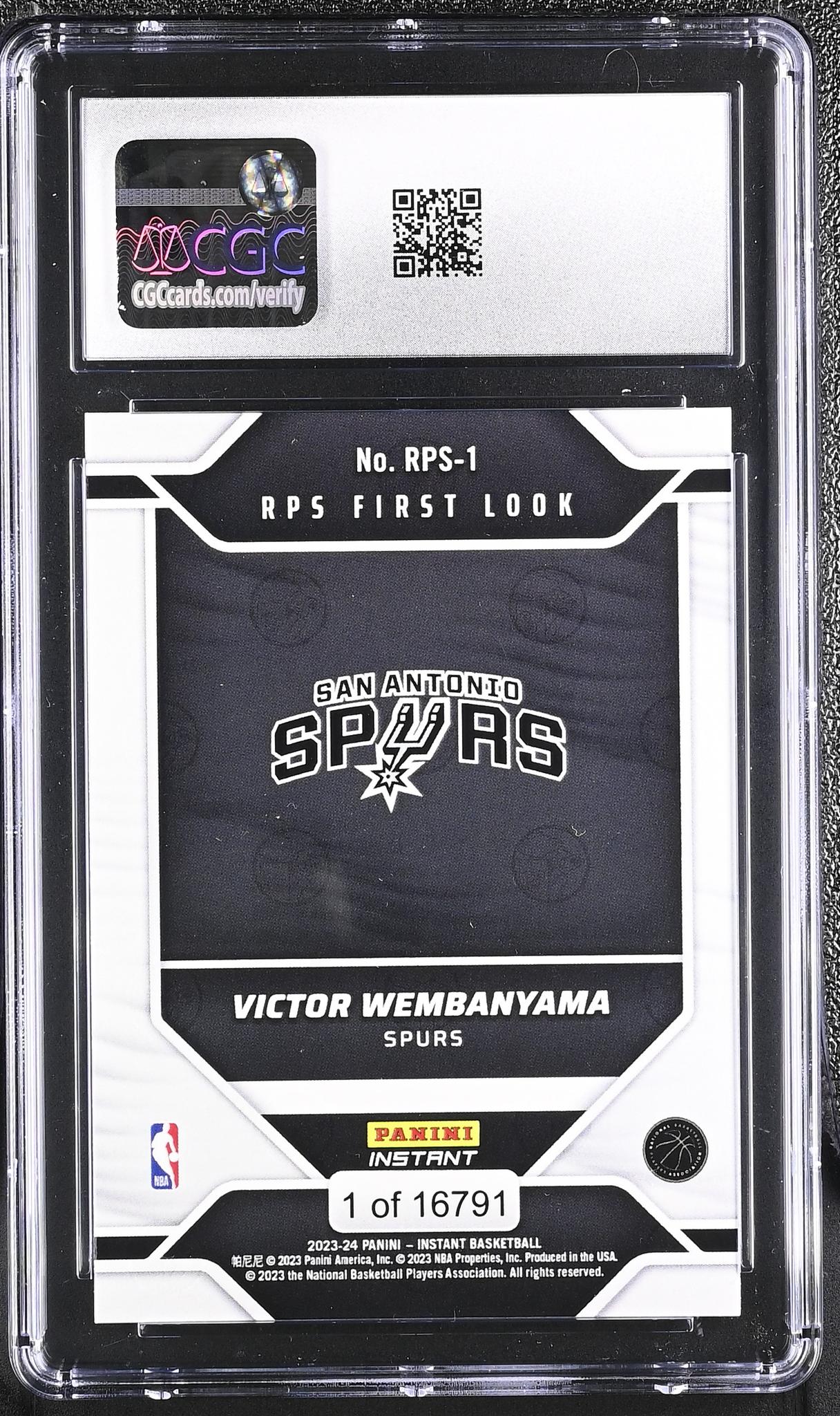 2023 Instant #RPS-1 Victor Wembanyama RPS First Look 1 CGC 10