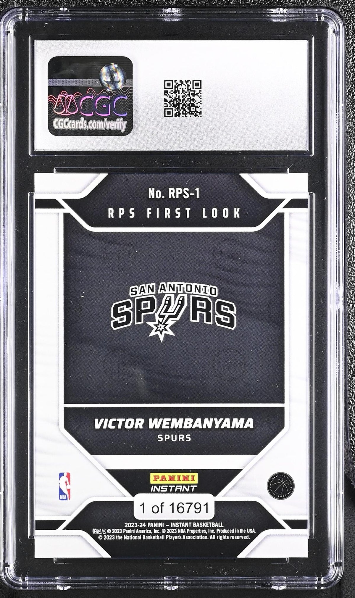 2023 Instant #RPS-1 Victor Wembanyama RPS First Look 1 CGC 10