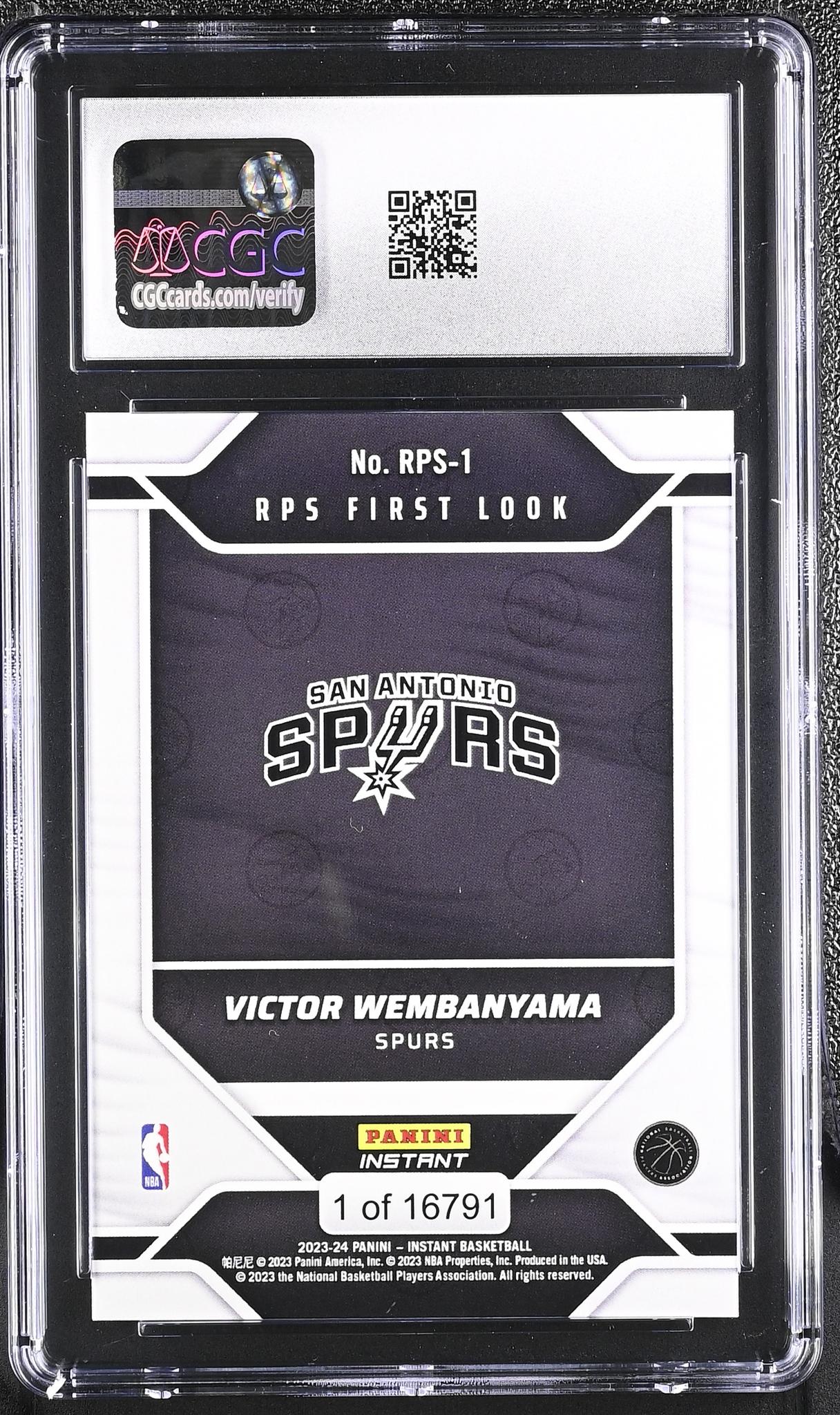 2023 Panini Instant #RPS-1 Victor Wembanyama RPS First Look 1 CGC 10