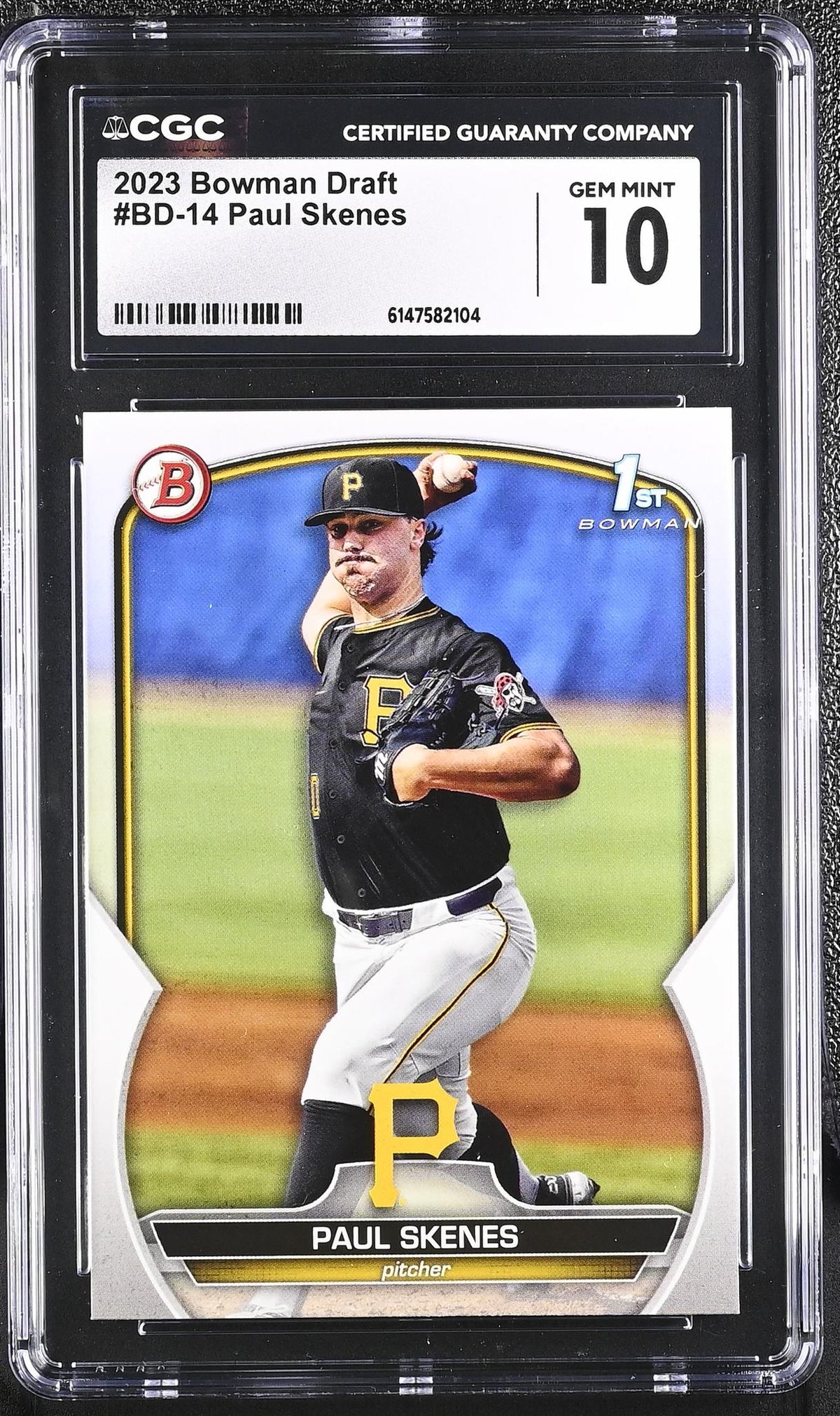 2023 Bowman Draft Paul Skenes #BD-14 1st Bowman CGC 10