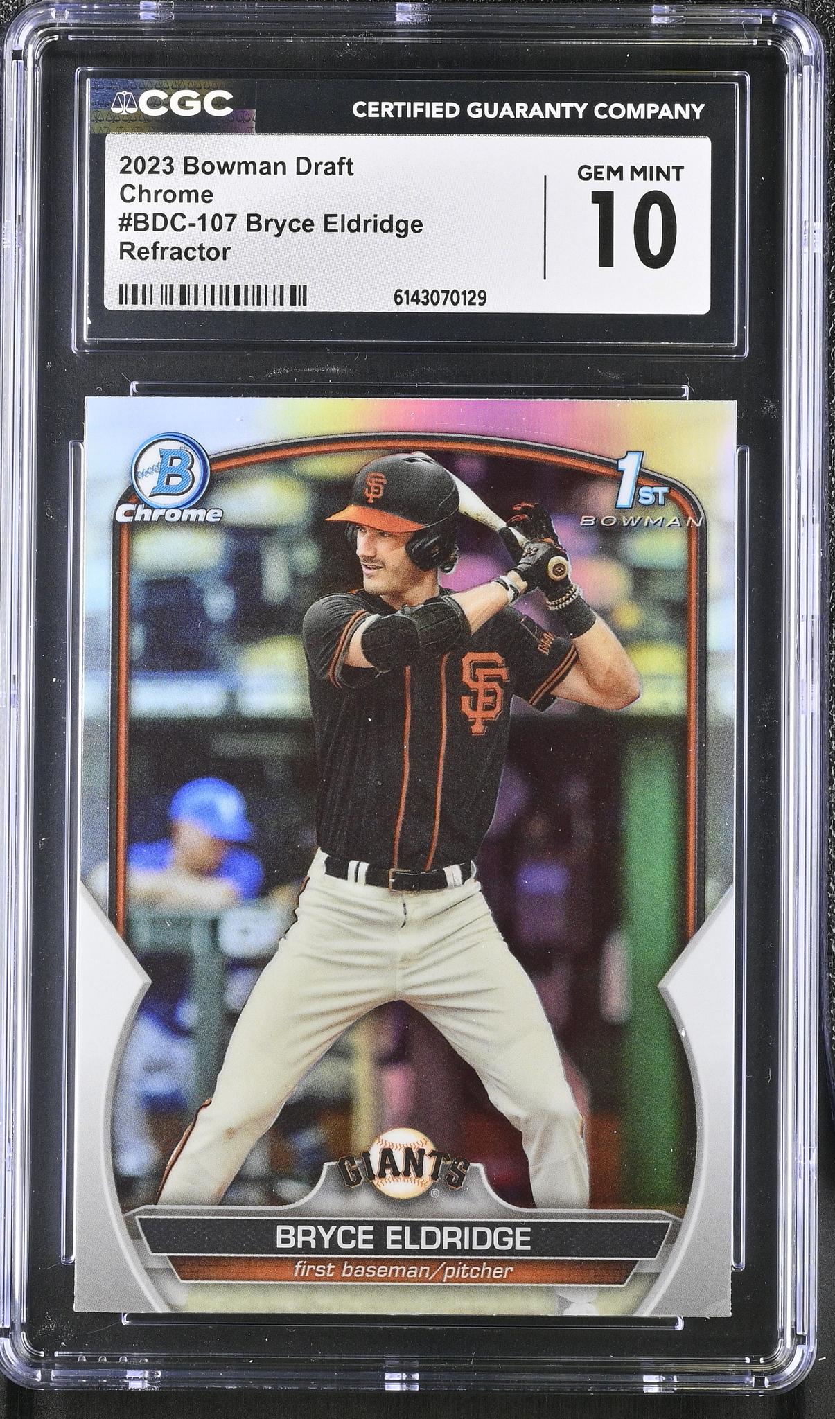 2023 Bowman #BDC-107 Bryce Eldridge CGC 10