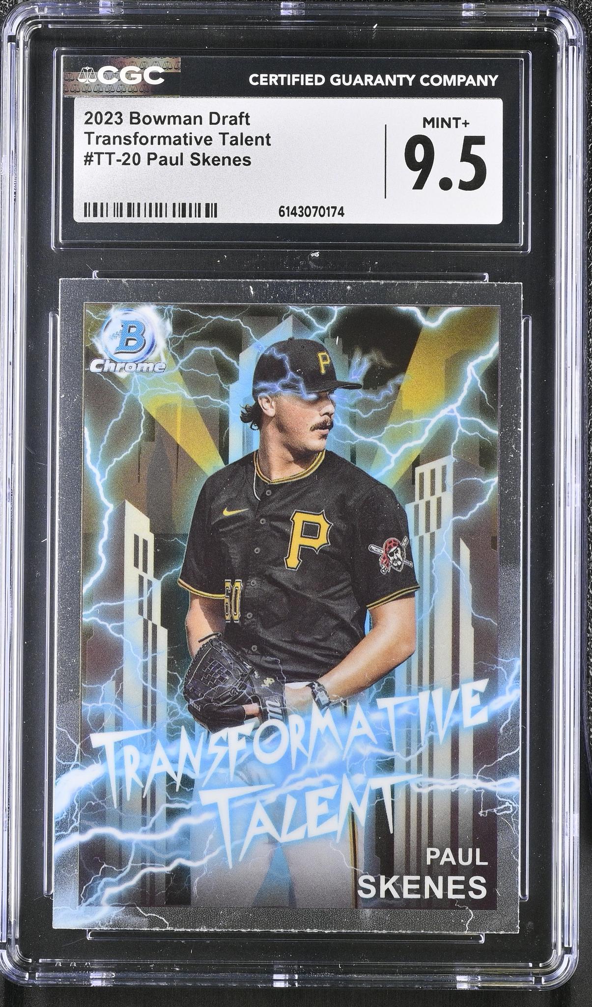 2023 Bowman Chrome #TT-20 Paul Skenes Transformative Talent CGC 9.5