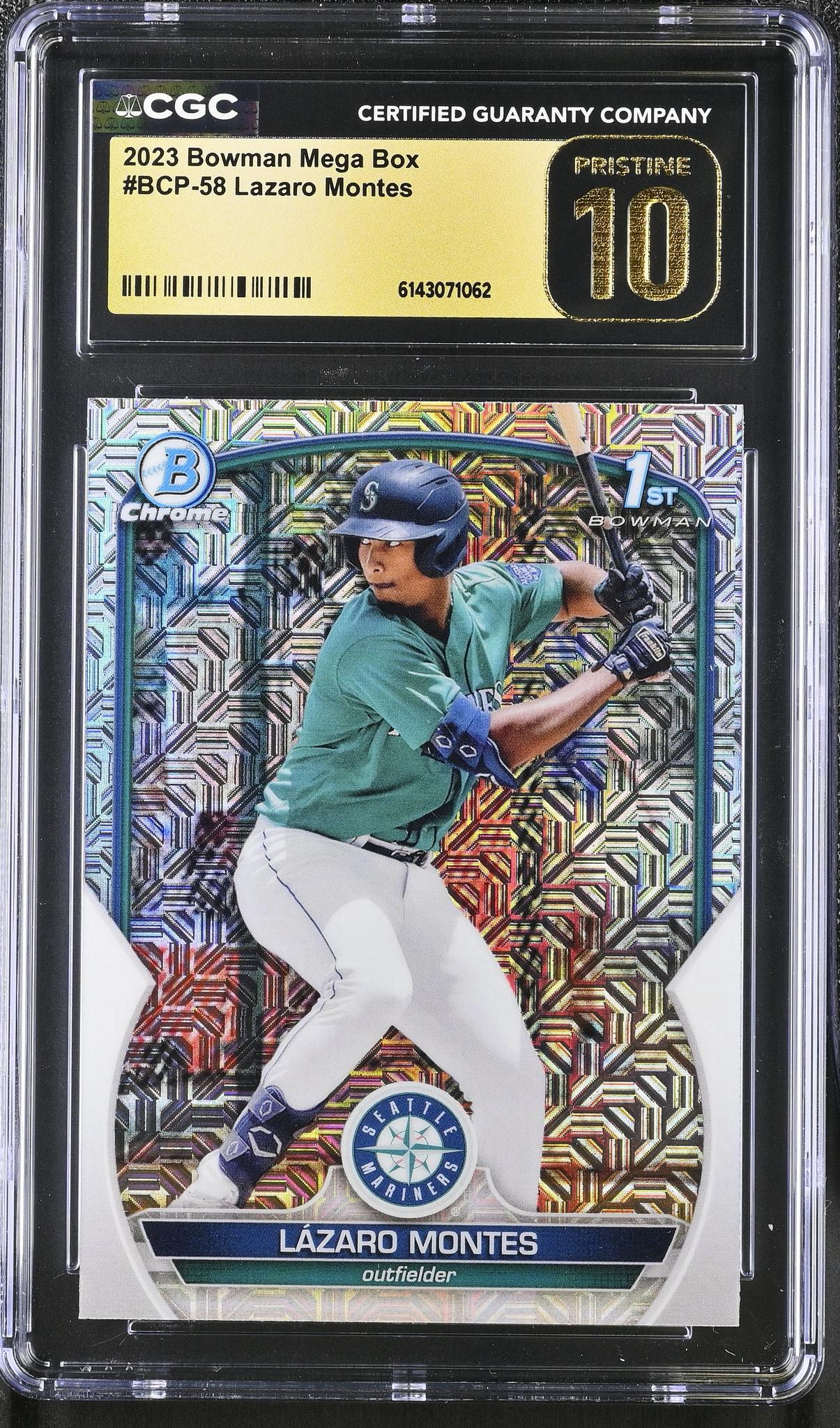 2023 Bowman #BCP-58 Lazaro Montes Mega Box CGC 10