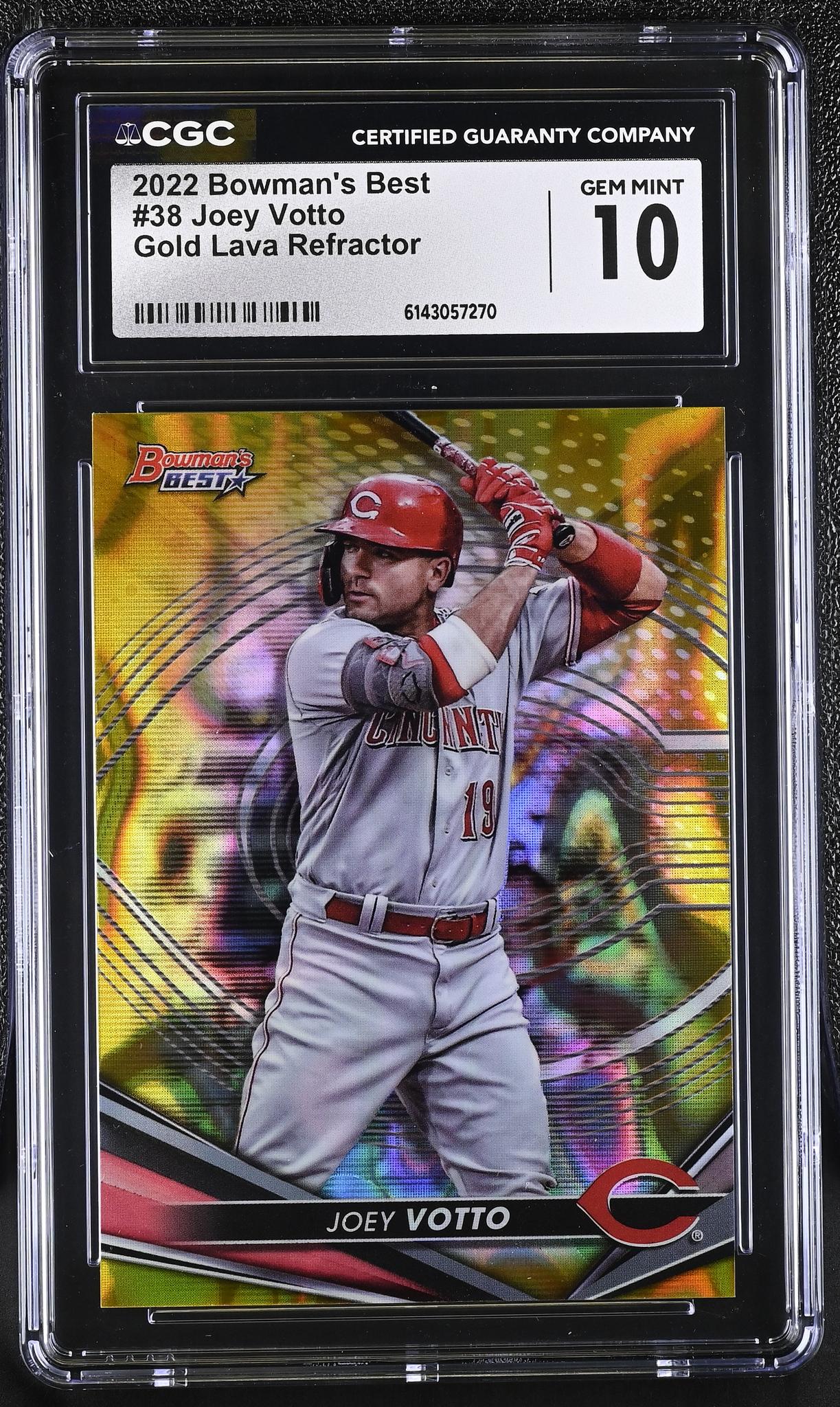 2022 Bowman's Best #38 Joey Votto /75 CGC 10