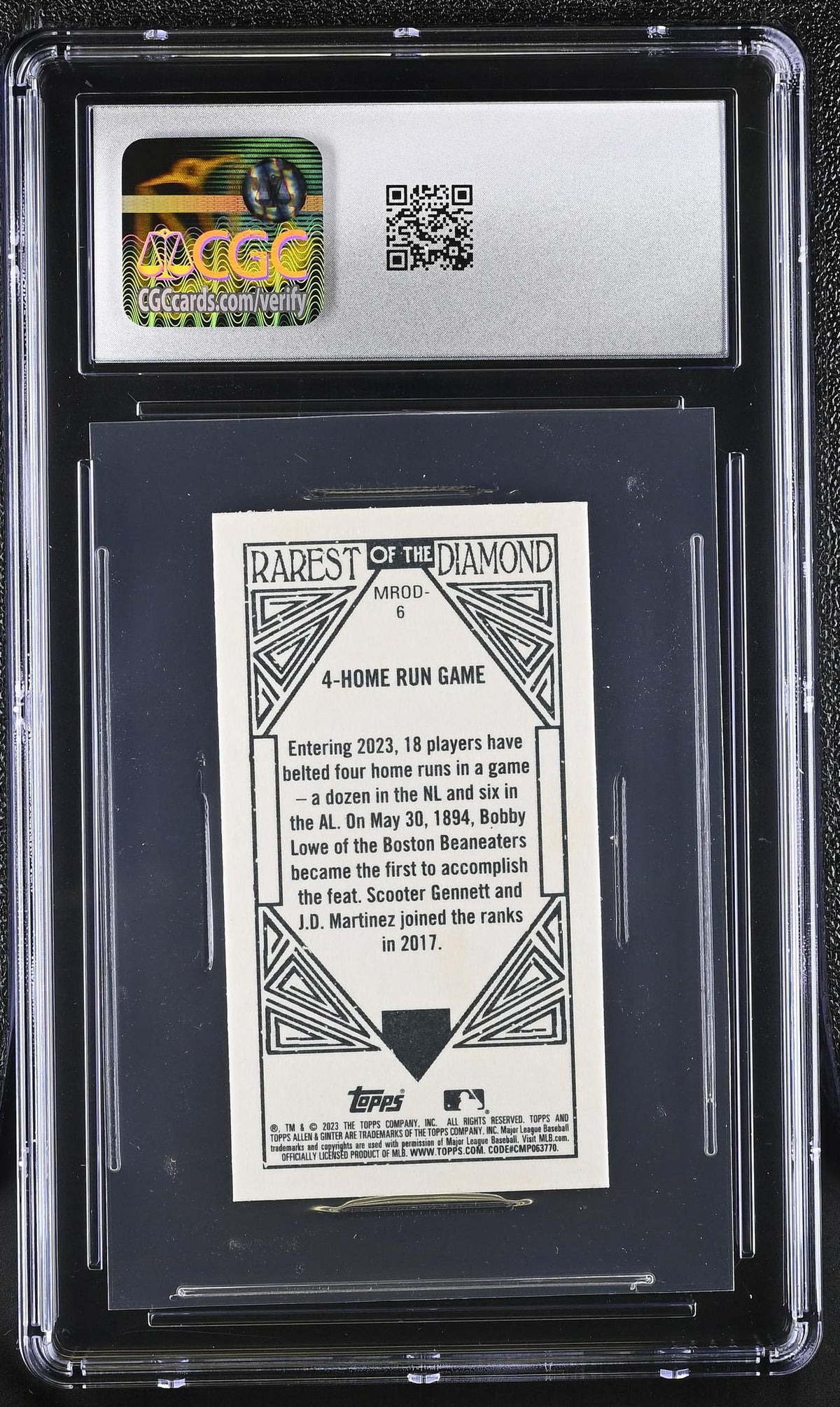2023 Allen & Ginter #MROD-6 Rarest of the Diamond Mini CGC 9