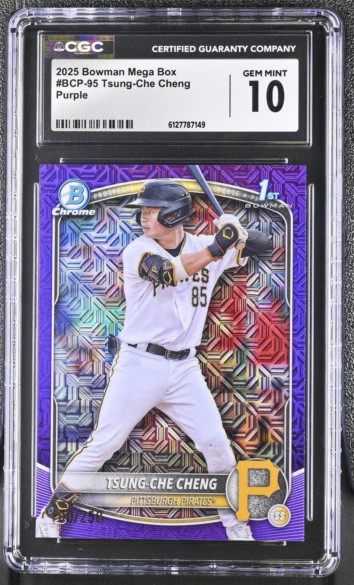2025 Bowman #BCP-95 Tsung-Che Cheng Mega Box /250 CGC 10