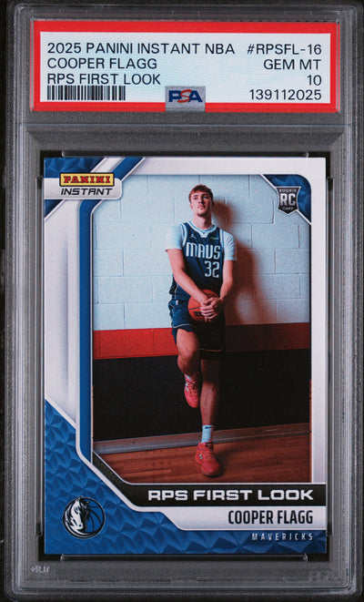 2025 Panini Instant RPS First Look Cooper Flagg #RPSFL-16 PSA 10