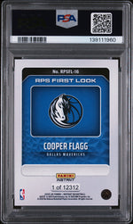 2025 Panini Instant NBA Rps First Look Cooper Flagg #RPSFL-16 /12312 PSA 10