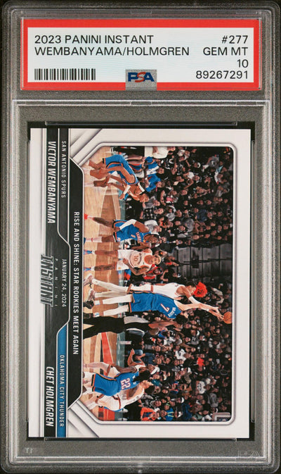 2023 Panini Instant Victor Wembanyama/Chet Holmgren #277 PSA 10