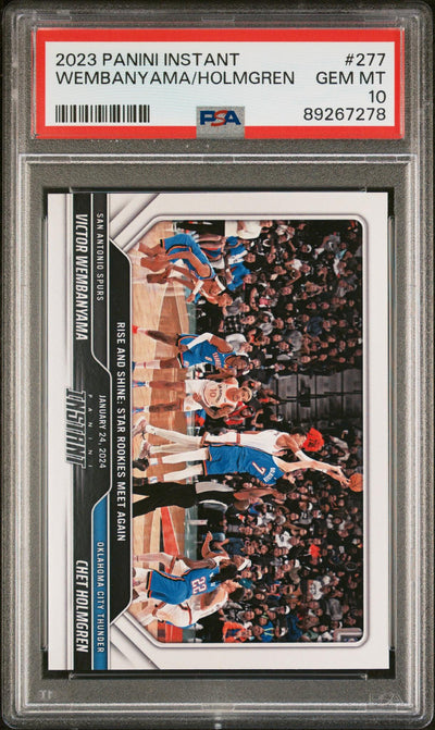 2023 Panini Instant Victor Wembanyama/Chet Holmgren #277 PSA 10