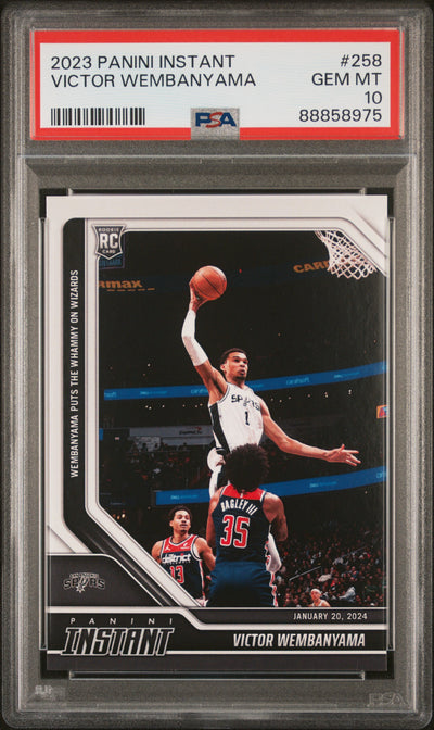2023 Panini Instant Victor Wembanyama #258 /2647 PSA 10
