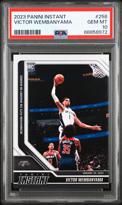 2023 Panini Instant Victor Wembanyama #258 RC PSA 10