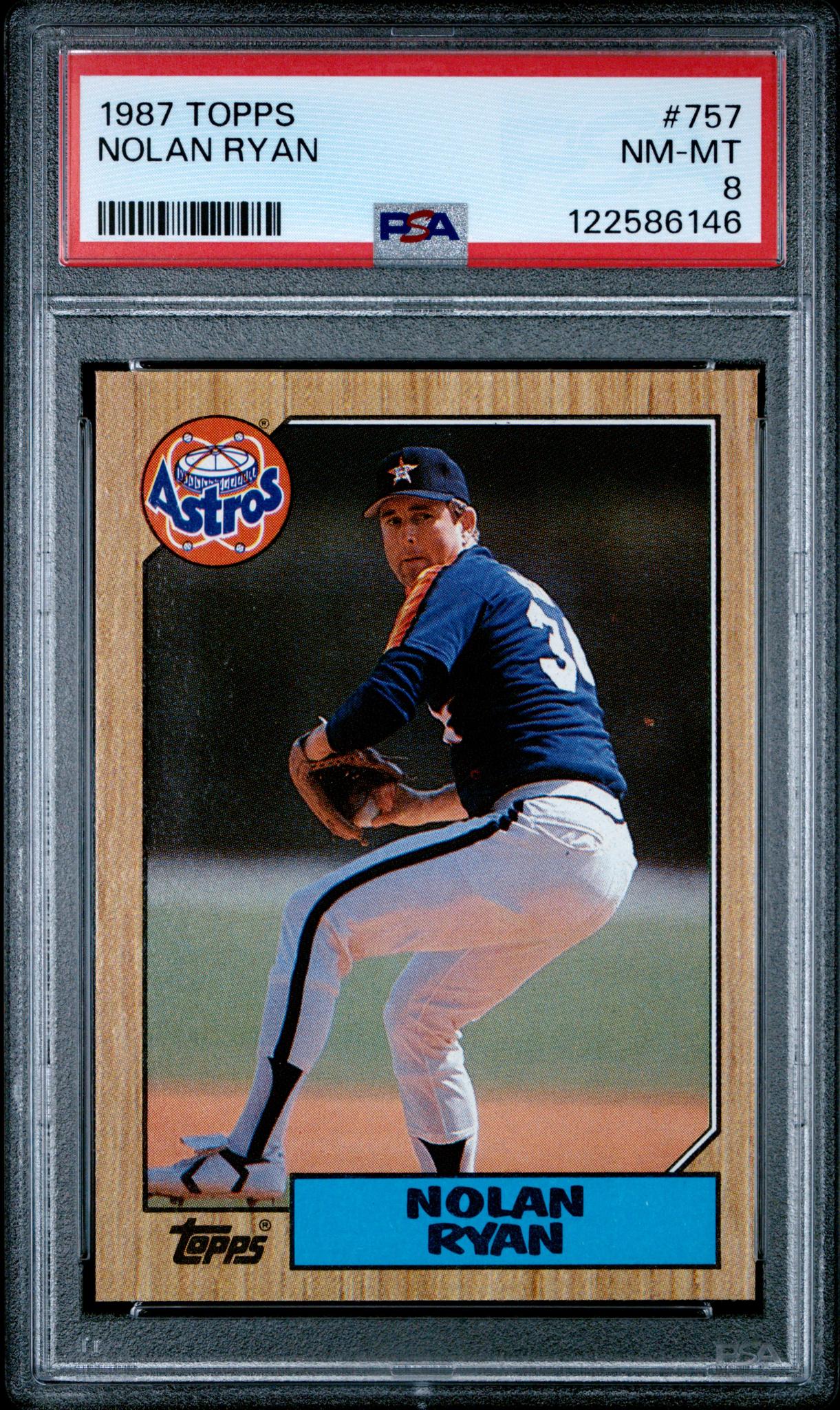 1987 Topps Nolan Ryan #757 PSA 8