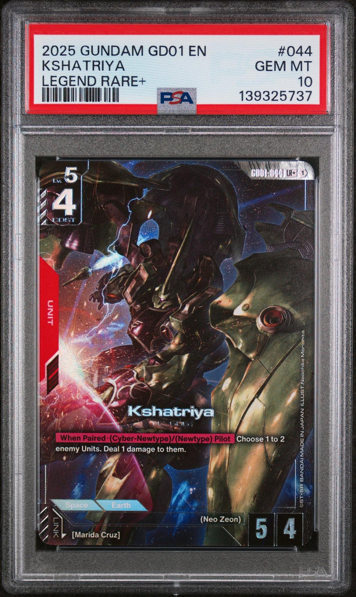 2025 Gundam Kshatriya #044 Legend Rare+ PSA 10