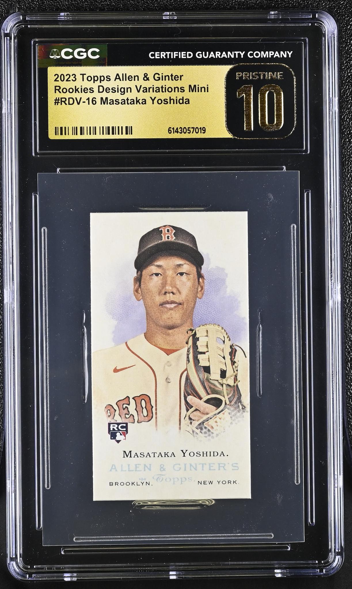 2023 Allen & Ginter # Masataka Yoshida Rookies Design Variations Mini CGC 10