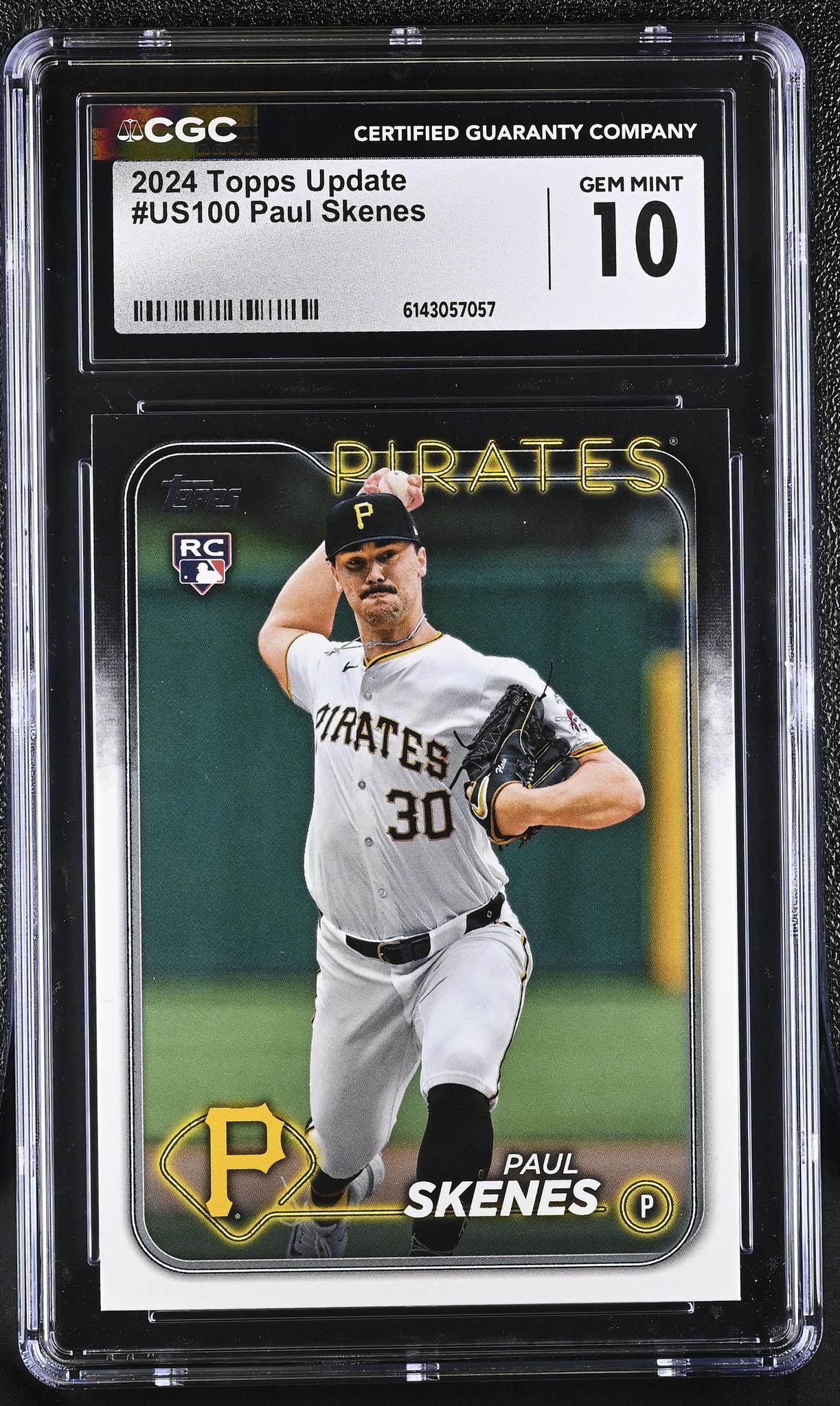 2024 Topps Update #US100 Paul Skenes Update Series CGC 10