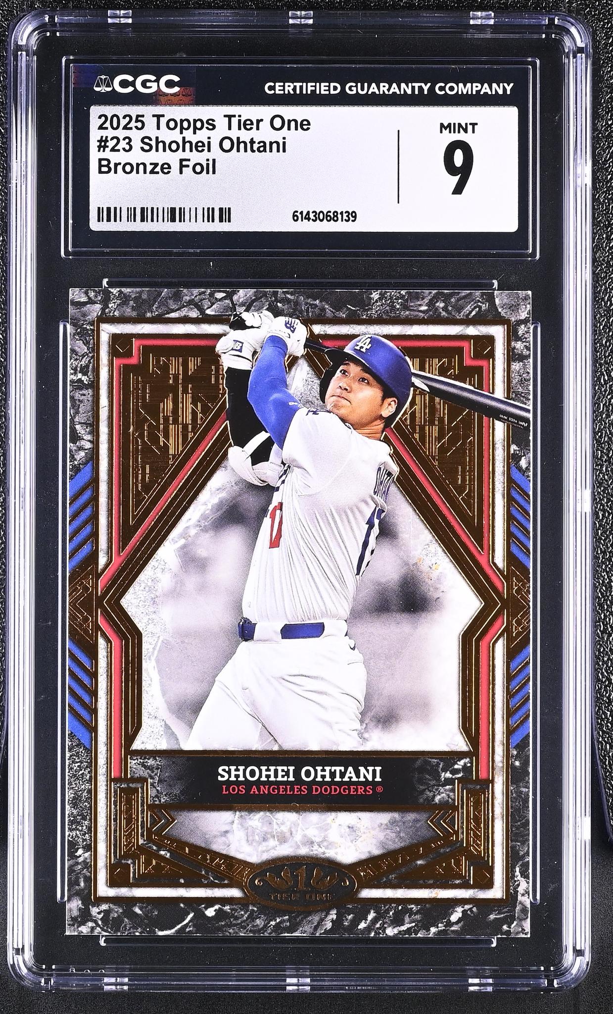 2025 Topps Tier One #23 Shohei Ohtani CGC 9